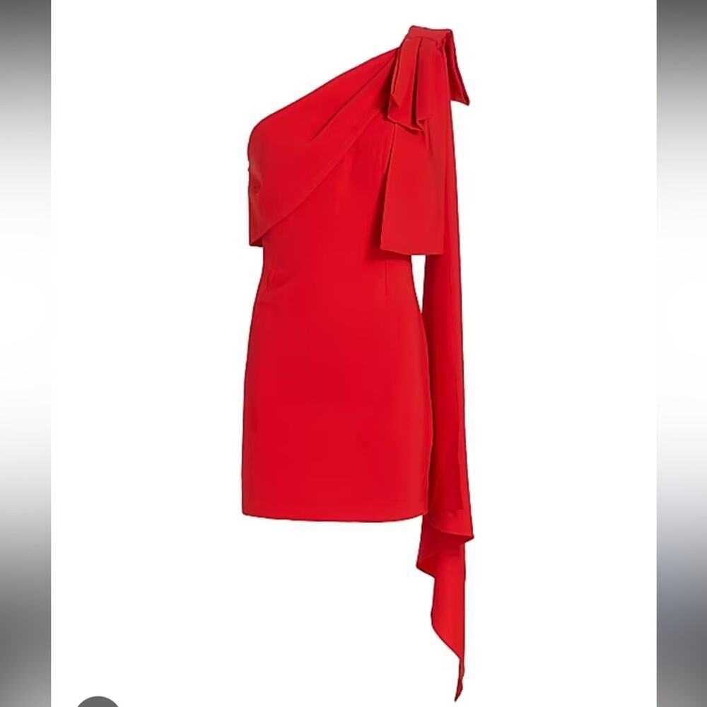 Sachin & Babi Bella One-Shoulder Bow Minidress